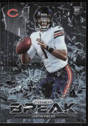 2021 Panini Prizm Football Justin Fields RC Prizm Break Rookie Card