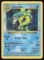 Pocket Monsters Pokemon Card - English Holo Gyarados - Base Set 6/102