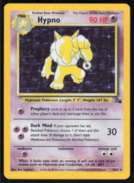 Pokemon Card - Hypno Fossil 8/62 Holo Rare 1999