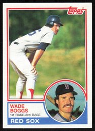 1983 Topps Baseball Wade Boggs Rookie