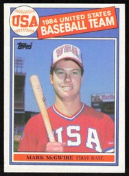 1985 Topps Baseball Mark McGwire Rookie