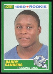 1989 Score Football Barry Sanders Rookie