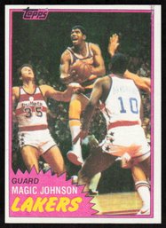 1981-82 TOPPS BASKETBALL MAGIC JOHNSON 2ND YEAR