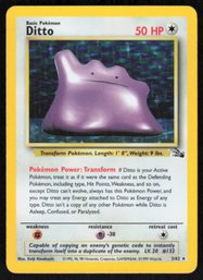 Ditto-Holo 1999 Pokemon TCG Fossil #3/62