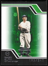 2008 Topps Triple Threads Babe Ruth Green Variation Serial #d 240