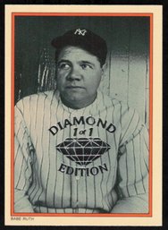 Babe Ruth 1 Of 1 1985 TOPPS DIAMOND EDITION RARE ONE OF ONE