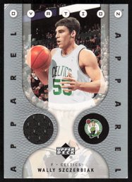 Upper Deck Ovation Apparel Wally Szczerbiak Game Used Jersey Relic