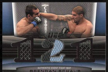 TOPPS UFC BRENDAN SCHAUB EVENT MAT RELIC SHORT PRINT