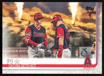 Mike Trout SHOHEI OHTANI DUAL CARD OHTANI GETS HOT TOPPS