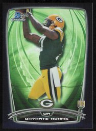 2014 BOWMAN CHROME DAVANTE ADAMS Rookie Card REFRACTOR ROOKIE CARD SSP SERIAL #d 299