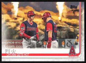 Shohei Ohtani Mike Trout 2019 Topps Dual Card Ohtani Gets Hot