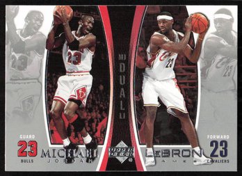 Upper Deck 2005 Michael Jordan Lebron James Dual Card LJMJ