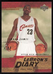 2003 Lebron James Rookie Card Lebrons Diary Upper Deck