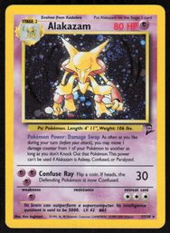 1999 BASE SET WOTC TCG POKEMON HOLOFOIL HOLOGRAM CARD ALAKAZAM