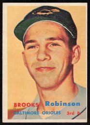 1957 Topps Card 328 Brooks Robinson (Rookie Card )
