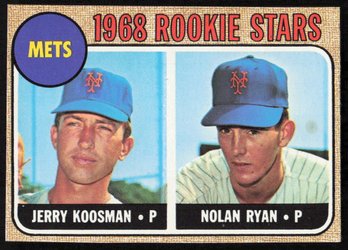 1968 Topps Baseball NOLAN RYAN RC Jerry Koosman RC #177