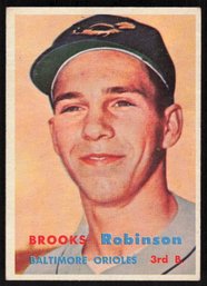 1957 Topps Baseball Card Brooks Robinson Rookie #328
