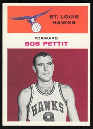 1961 Fleer Bob Pettit 1st Fleer Card # 34