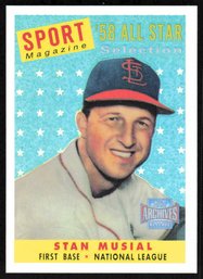 2001 Topps Archives Reserve Stan Musial 1958 Refractor #59