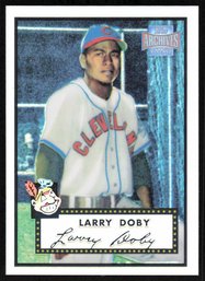 2001 TOPPS ARCHIVES RESERVE LARRY DOBY REFRACTOR 1952