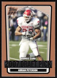 2007 Topps DPP Adrian Peterson Rookie Card #135