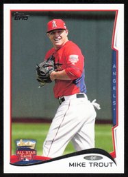 2014 Topps Update Baseball #US54 Mike Trout ASG Angels Baseball Card HOF