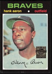 Hank Aaron 2000 Reprint  1971 Topps #400 BRAVES