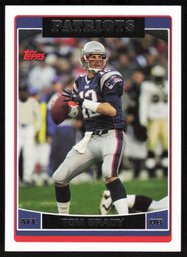 2006 Topps Football Tom Brady Trading Card