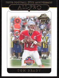 05 Topps Anniversary Pro Bowl Tom Brady Trading Card