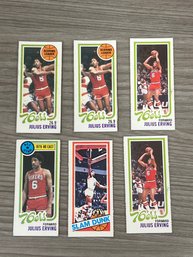 1980 TOPPS JULIUS ERVING SEGMENTS LOT