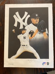 Roger Clemens Original Signed Numbered Lithograph Print /212 Tristar Authentic