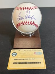 BRIAN CASHMAN AUTOGRAPHED SIGNED MLB BASEBALL  Mlb Yankees Executive Rare