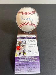 DON MATTINGLY AUTOGRAPHED SIGNED MLB BASEBALL  JSA