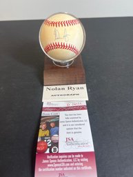 NOLAN RYAN JSA AUTOGRAPHED SIGNED MLB BASEBALL