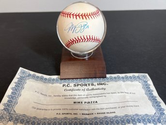 MIKE PIAZZA AUTOGRAPHED SIGNED MLB BASEBALL