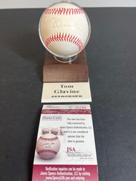 TOM GLAVINE AUTOGRAPHED SIGNED MLB BASEBALL