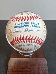 1992 BREWERS TEAM AUTOGRAPHED SIGNED MLB BASEBALL