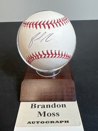 BRANDON MOSS AUTOGRAPHED SIGNED MLB BASEBALL