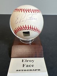 ELEOY FACE AUTOGRAPHED SIGNED MLB BASEBALL