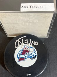 ALEX TANGUAY AUTOGRAPHED SIGNED NHL HOCKEY PUCK