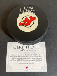 MARTIN BRODEUR SIGNED NHL HOCKEY PUCK