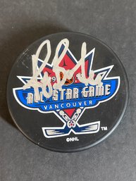 RAY BOURQUE AUTOGRAPHED SIGNED NHL HOCKEY PUCK