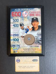 YANKEE STADIUM DIRT With Steiner Mlb Cert ALEX RODRIGUEZ Image