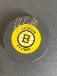 RAY BOURQUE AUTOGRAPHED SIGNED NHL HOCKEY PUCK