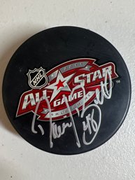 DANIEL BRIERE AUTOGRAPHED SIGNED NHL HOCKEY PUCK