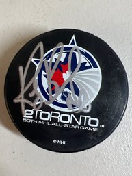 RAY BOURQUE AUTOGRAPHED SIGNED NHL HOCKEY PUCK