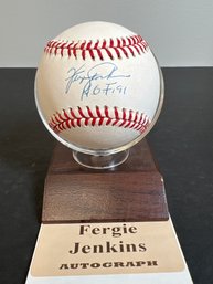 FERGIE JENKINS AUTOGRAPHED SIGNED MLB BASEBALL