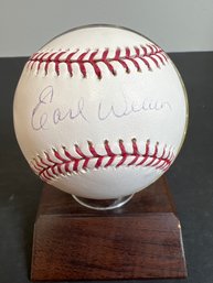 EARL WILSON AUTOGRAPHED SIGNED MLB BASEBALL