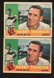 1960 TOPPS BASEBALL Bobby Thompson Lot