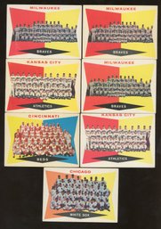 1960 TOPPS BASEBALL Team Card Lot